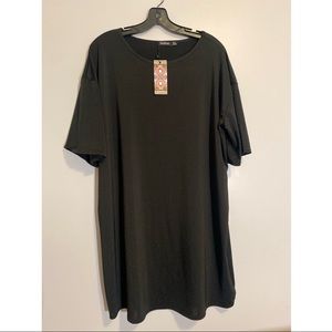 Black T-shirt dress